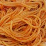 みんなdeイタリアン Cuore - みんなdeイタリアン Cuore ＠西葛西 ランチ クォーレ特製 ナポリタンに使われる1.4mmほどの太さの茹で揚げスパゲティ