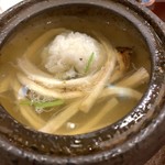 鮨処 音羽別館 - 秋鱧と松茸の土瓶蒸し