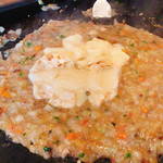 Teppambaru okonomiyaki monja konato mizu - カマンベールチーズもんじゃ