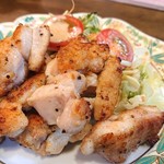 Ajidokoro Sakura - 地鶏の塩焼き。香ばしくて美味♪
