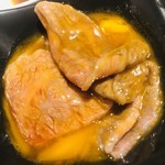 焼肉 じゅん - ザブトンに卵を纏わせます