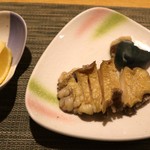 緑水亭 - アワビの踊り焼き