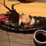 緑水亭 - 伊勢海老のお造り