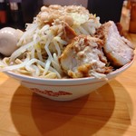 ラーメン伝次平 - 【2019.10.25(金)】小ラーメン(並盛・250g・全部普通)800円