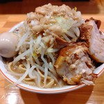 ラーメン伝次平 - 【2019.10.25(金)】小ラーメン(並盛・250g・全部普通)800円