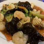 龍鳳飯店 - ミックス海鮮と野菜の辛味噌炒め