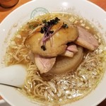 麺屋 六感堂 - 鴨と栗のしおらーめん＋フォアグラトッピング