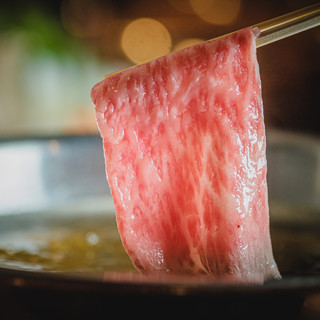 [Sukiyaki / shabu shabu] Very popular in winter! Top quality meat made with A5 rank