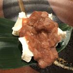 福の花 - クリームチーズの酒盗和え
