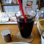 Meru tsubau - 飲み物はアイスコーヒー
