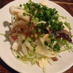 GOCCHI'S - ブリとからし菜ときのこのなめろう風