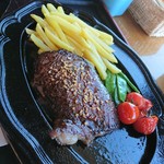 猪苗代地ビール館 - 福島牛ランプ肉ステーキ