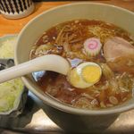 保谷 大勝軒 - ワンタンメン(麺少なめ)＋ねぎダブル