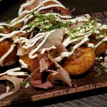 Koshitsu Izakaya Sanchoku Sengyo Mikuri - 揚げたこ焼き