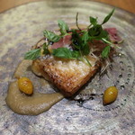 T.N - 甘鯛と生ハムと秋茄子