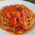 Kapurichoza - トマトとニンニクのスパゲッティ  (大盛)