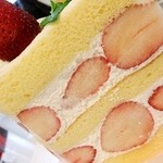 タカノフルーツパーラー - “苺のダブルショートケーキ(コーヒー又は紅茶付)1575円”