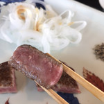 表参道うかい亭 - スペシャルランチコース１２０００円。黒毛和牛のサーロインステーキ。サシはたくさん入っているのに脂っこさは全くなく、お肉の旨味も感じられ、とても美味しくいただきました（╹◡╹）