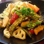 Joyfull - 彩り野菜と島豆冨ハンバーグ定食