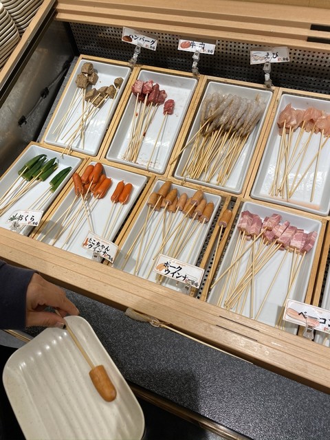 串揚げビュッフェ楽膳 ノースポートモール店 センター北 串揚げ 串かつ 食べログ