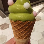 茶人 - お抹茶ソフト (税込)480円 (2019.10/下旬)