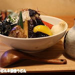 手打ちうどん　 いしづか - 秋茄子の揚げ浸しうどん