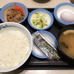松屋 - 定番朝定食ミニ牛皿