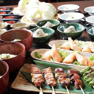 比内地鶏串焼き五種コース 自慢の比内地鶏の焼き鳥や季節の一品堪能 全12品 3 700円 税抜 ひない小町 川崎店 ひないこまち 京急川崎 居酒屋 食べログ