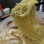 ラーメン ふくや - 塩ラーメンの麺　【　２０１２年２月　】