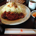 菰野倶楽部ジャックニクラウスコース クラブハウスレストラン - トンテキ定食！