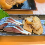 つか本 - 鯖酢と炙りタコ