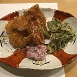 旬菜 おぐら家 - 足赤海老唐揚げ