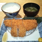 あんず  - 上州豚のロースかつとヒレかつ御膳