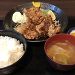 Mori tatsu - 鶏唐揚げ定食（税込750円）