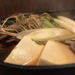 酒肴 新屋敷 - セリとアナグマの組み合わせが最高