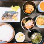 お食事処　みのり - 料理写真:焼魚定食・さわら塩焼き７５０円