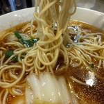 Raamen Kagetsu Arashi - 冬期限定 道豚堀あまウマラーメン麺アップ(2019年10月29日)