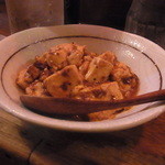 大島や - おつまみ麻婆豆腐　花椒効いています