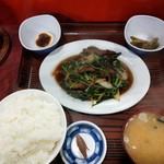盛岡食堂 - レバニラ炒め定食