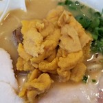 らあめん こそっと - 限定 雲丹白湯ラーメン＋雲丹トッピング