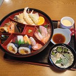 Sennari Zushi - 寿司定食（1540円）2019年10月