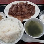 Seimien - 今週の定食Ｃ（牛肉のオイスターソース炒め）　830円（税別）