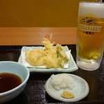 天丼てんや - 生ビールセット