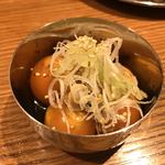 串焼キ カメチヨ・シャルボン - 玉ひも(たれ焼き)