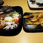 きさらぎ - シーザーサラダとエイヒレ炙り