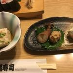 鶴亀寿司 - 小鉢の２品