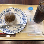 Dotoru Kohi Shoppu - アイスコーヒーとモンブランケーキ
