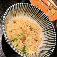 焼き鳥とワイン 萬鳥 祇園店 - 鶏釜飯。