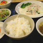 Houraikaku - Ａランチ　冬白菜と鶏モモ肉のミルク煮