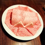 Ishi bashi - 霜降り肉　凄いサシ